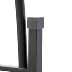 Outsunny Garden Arch for Climbing Plants and Decorations, Black Metal, 157x40x223cm