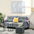 120x90cm Canvas Print for Home and Office, Pine Wood Canvas and Polyurethane Resin Ink, Grey and White