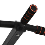 Multifunctional Wall-Mounted Steel Pull-Up Bar, 94x51x18cm, Black