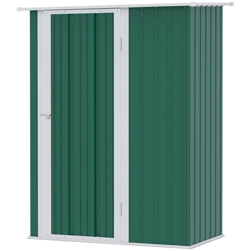 Green Garden Steel Tool Shed 142x84x189cm - Borge' Group Limited