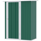 Green Garden Steel Tool Shed 142x84x189cm - Borge' Group Limited