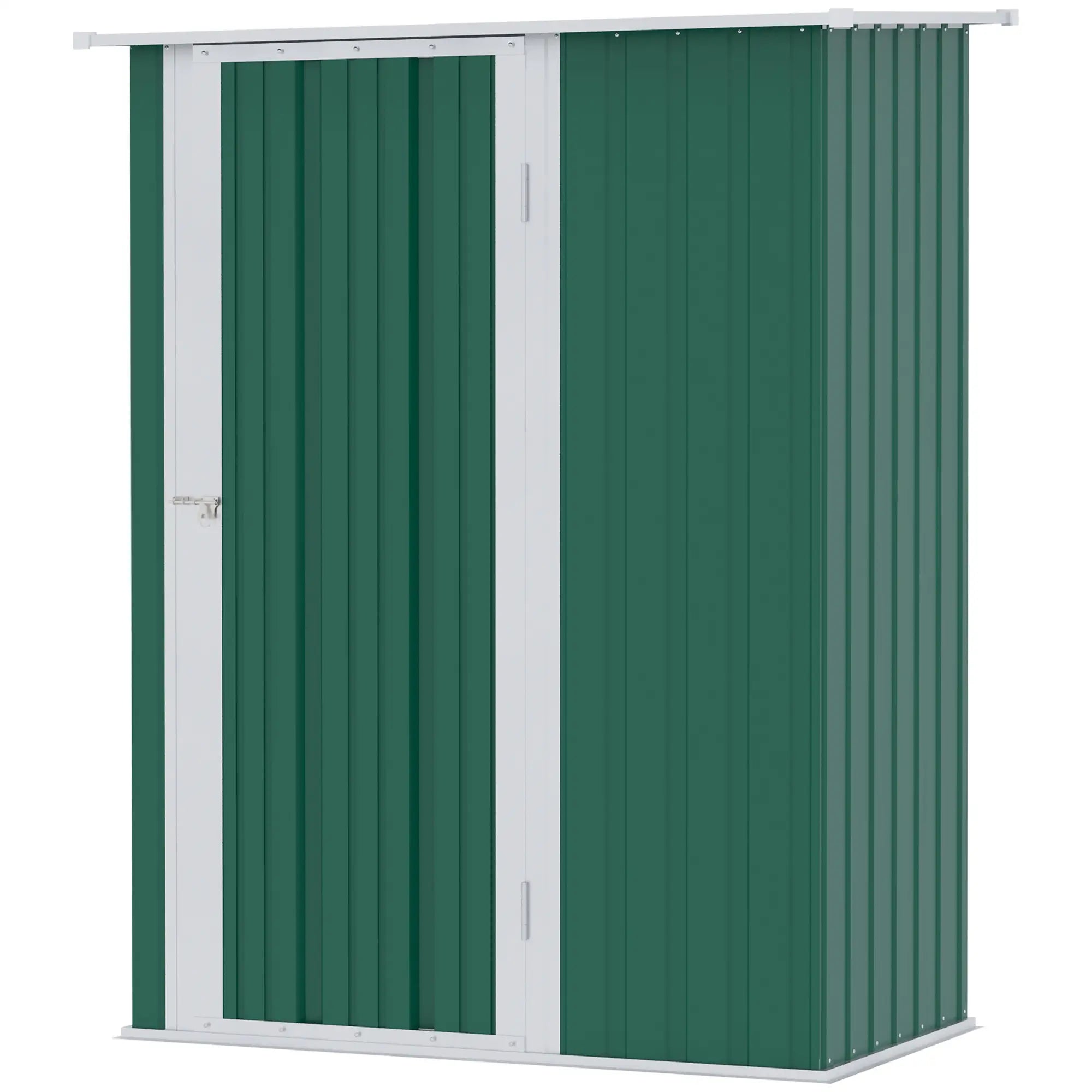 Green Garden Steel Tool Shed 142x84x189cm - Borge' Group Limited
