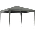Outsunny 3x3m Folding and Portable Garden Gazebo for Parties with UV Protection Cover, Grey
