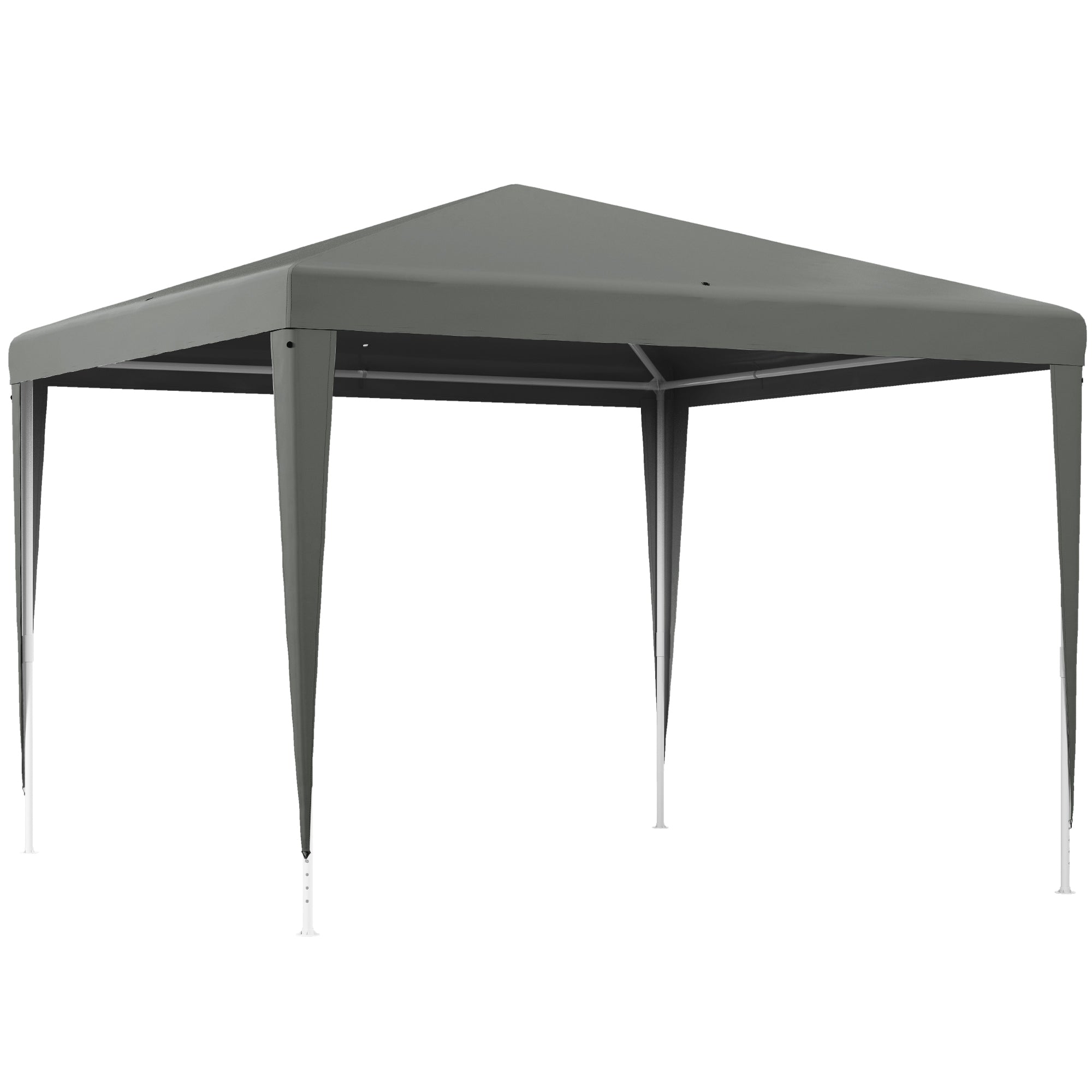 Outsunny 3x3m Folding and Portable Garden Gazebo for Parties with UV Protection Cover, Grey