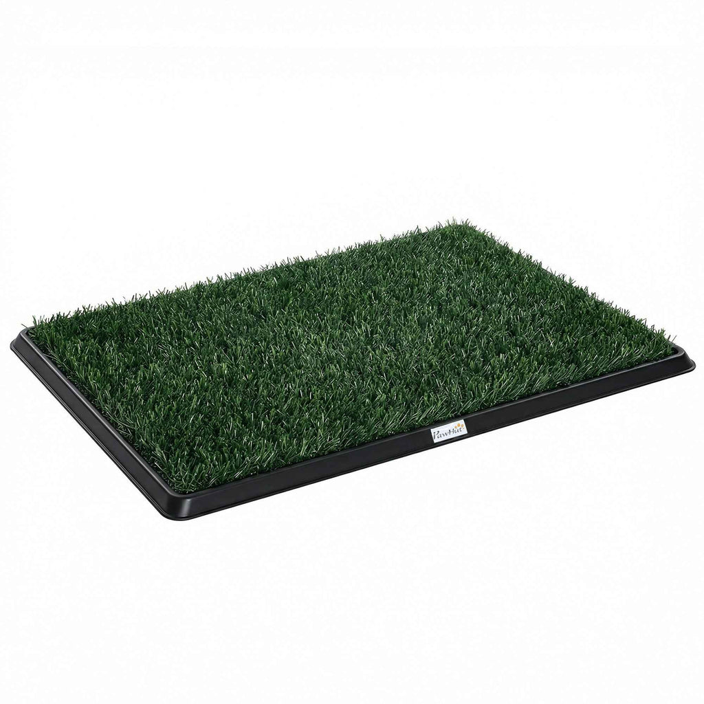 PawHut Washable Artificial Grass Dog Mat with Tray for Indoor and Outdoor Use 76 x 50.5 cm