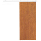 Sliding Door 90x210 cm, Wardrobe Assembly Kit, Track, Brown Wood Effect