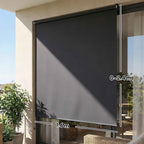 Outsunny Anti-UV Polyester Roller Blind with Chain, 240x160 cm, Dark Grey