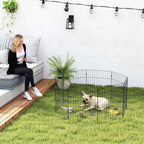 PawHut Dog Playpen, Expandable and Foldable, 50 x 60 cm, Black