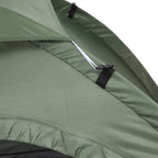 Igloo Camping Tent with Zipper Door, Mosquito Net and Mesh Windows, 206x152x110 cm, Green