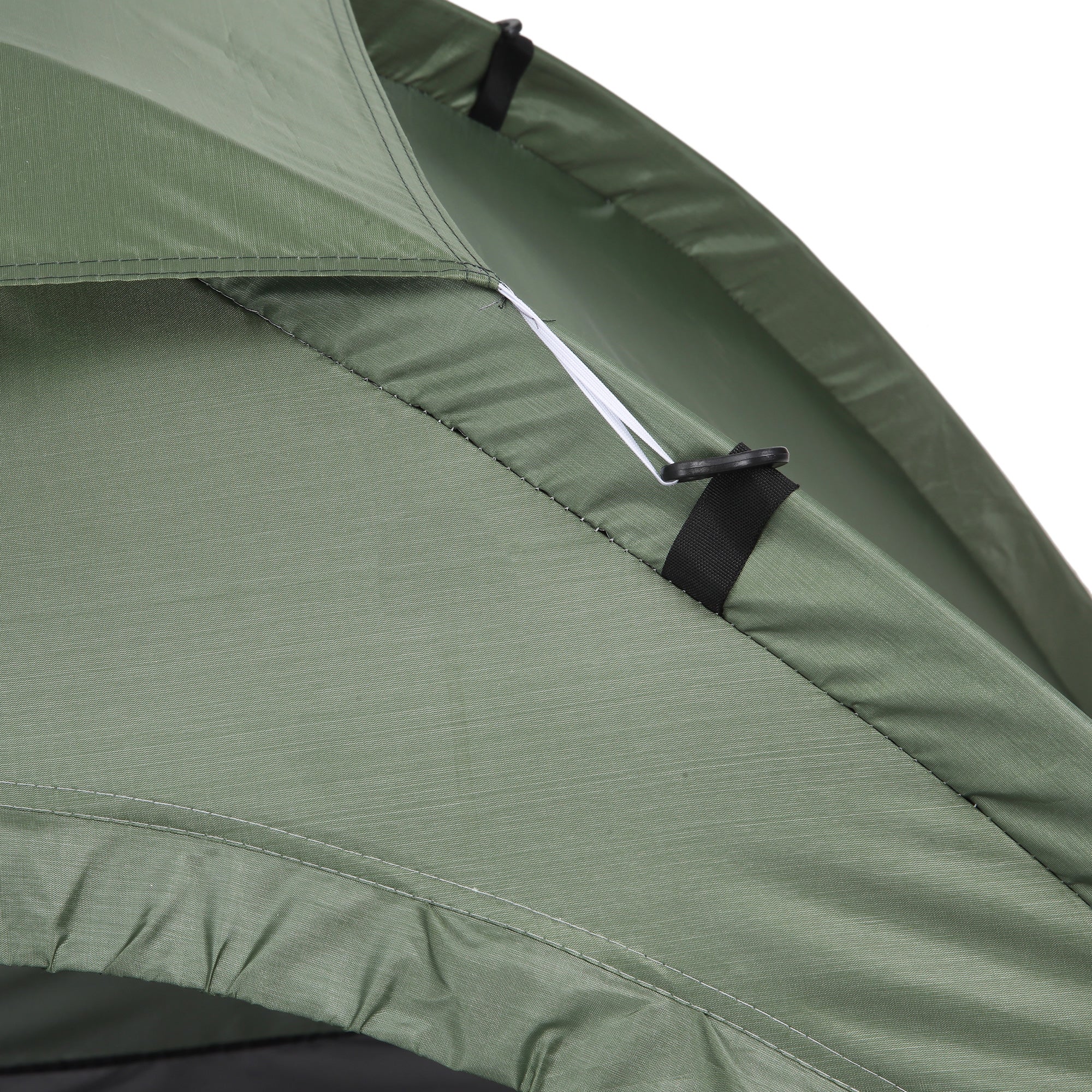 Igloo Camping Tent with Zipper Door, Mosquito Net and Mesh Windows, 206x152x110 cm, Green