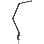Dimmable LED Desk Lamp with Clamp, Adjustable Arm and 2 Light Colors, Black