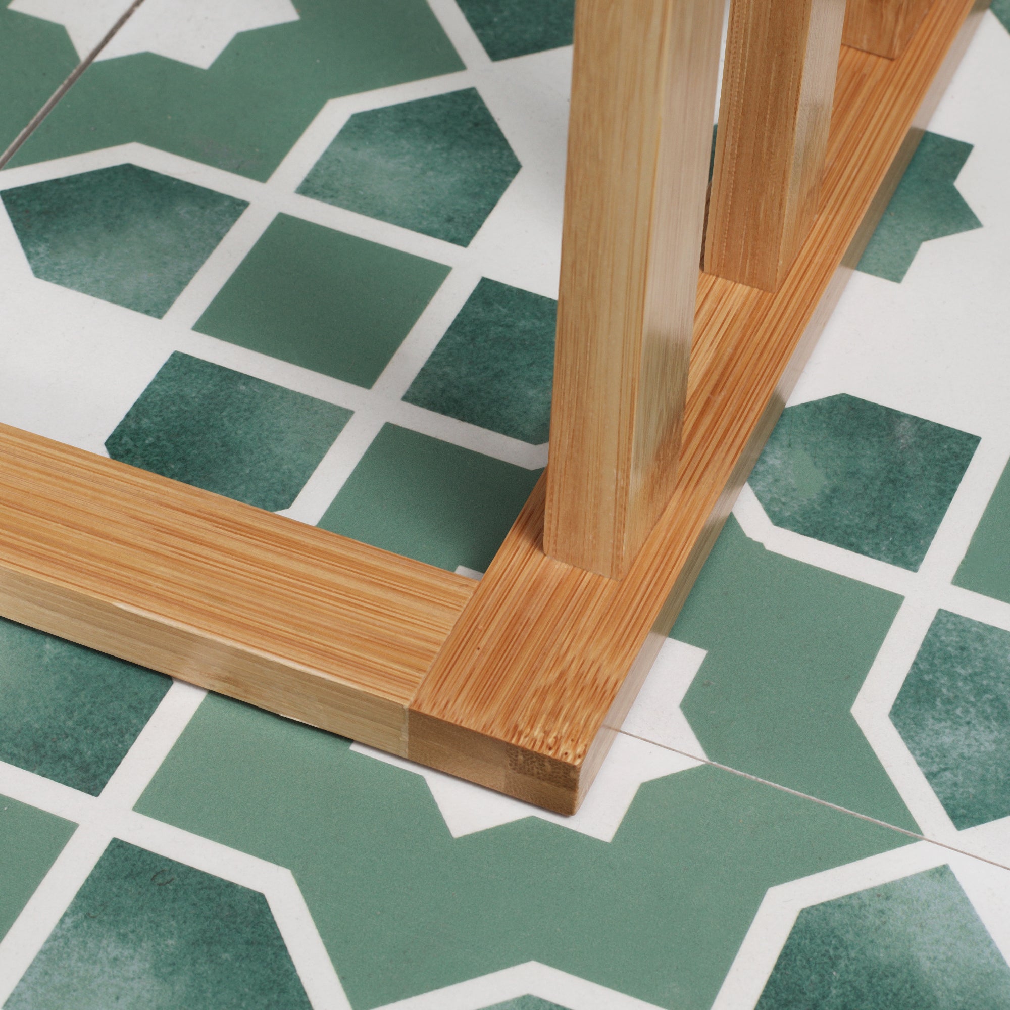 3-Bar Bamboo Towel Rack, Lightweight and Portable Design, 48x25.8x94 cm, Wood Color