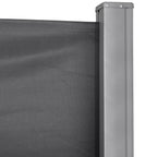 Extendable Garden Privacy Screen 3x1.8m, Anti-UV Polyester and Aluminum, Grey