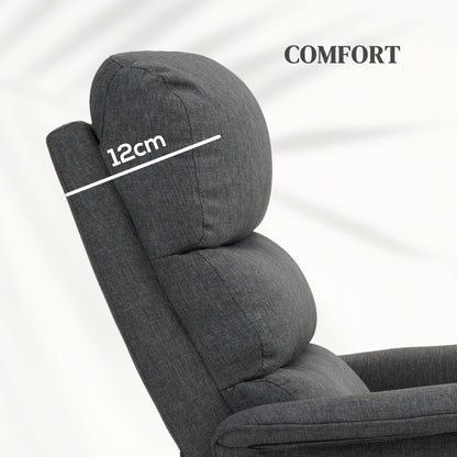 HOMCOM Electric Lift Chair with 8 Vibrating Points, 4 Massage and Heating Modes, Gray - Borgè