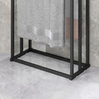 Freestanding 3-Arm Towel Rack in Steel, 45 x 21.5 x 85 cm