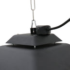 Outdoor Heater with LED Light, 1000/2000W Power and Remote Control, 43x43x25cm, Black