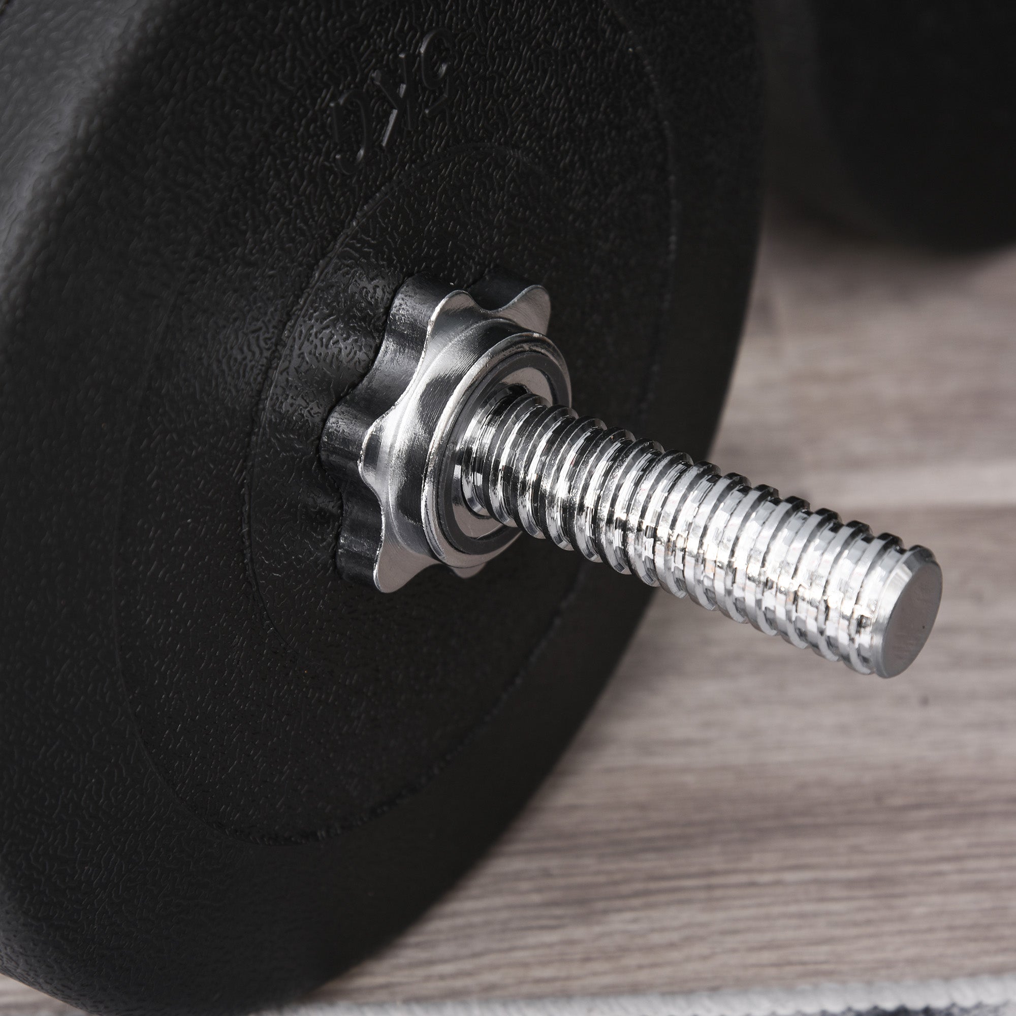 50kg Dumbbell Set (8x5kg, 4x1.5kg), Gym Weights with 12 Discs of 1.5kg, 5kg, 25mm, for Home Training