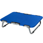 Raised and Foldable Dog Bed for Indoor and Outdoor Use, 59x46x15 cm, Blue - Borge' Group Limited