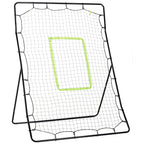 Foldable Football and Baseball Rebounder with Accuracy Zone, Made of PE and Metal, 123x90x174 cm, Black
