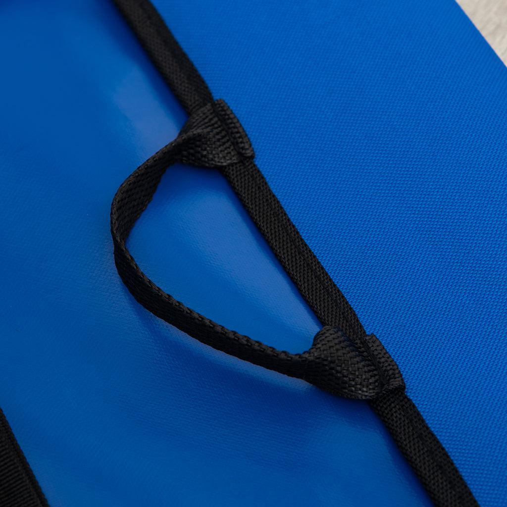 Folding Dog Bed for Small Dogs, Indoor and Outdoor, Raised Dog Bed, Made of Steel and Oxford Fabric, 71x58x20 cm, Blue