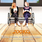 Outsunny 2-Seater Garden Swing Bench in Metal and Mesh Fabric, 120x70x85 cm, Light Brown