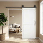 Sliding Door Industrial Style Interior Door, 81.3x213.4cm, Wood