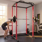 SPORTNOW Power Cage, Adjustable Rack with 460KG Capacity