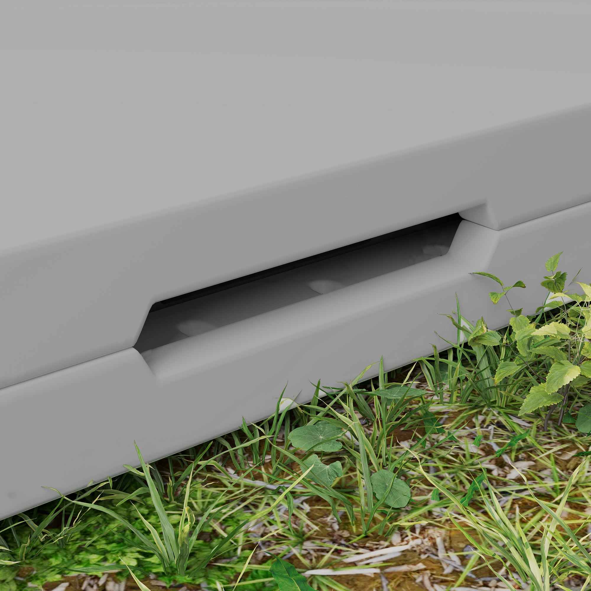 Outsunny Folding Camping Table, Adjustable to 2 Heights, in HDPE and Metal, 86x86x74 cm, White