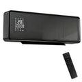HOMCOM 2000W Wall-Mounted Ceramic Heater with 3 Modes, Adjustable Temperature, Timer, Remote Control, Child Lock, Black