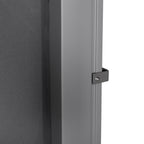 Garden Privacy Screen Extendable up to 3 m and 1.6 m High, Anti-UV Polyester and Aluminum, Grey