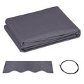 Replacement Cover for Retractable Arm Awning in Anti-UV Polyester 3.6x2.5 m, Gray