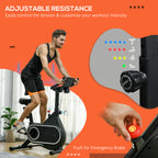 SportNow magnetic bike with 4kg flywheel, adjustable handlebar and saddle, 8 resistance levels - Borgè