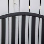 Outsunny 2-3 Seater Garden Bench with Lift-Up Metal Table, 150x58.5x90cm, Black