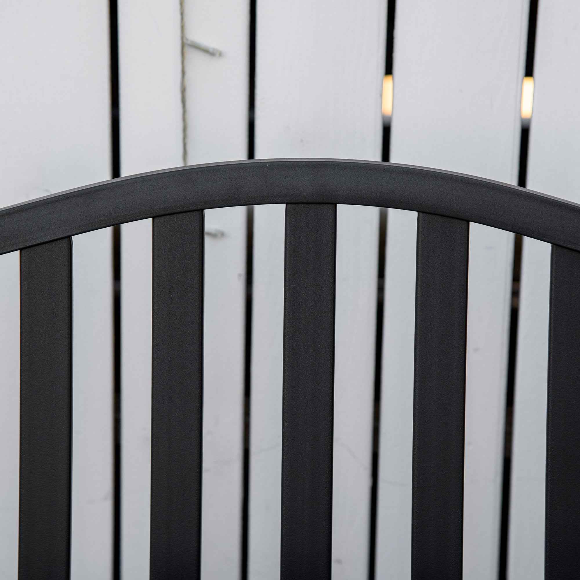 Outsunny 2-3 Seater Garden Bench with Lift-Up Metal Table, 150x58.5x90cm, Black