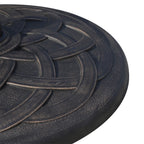19kg Resin Umbrella Base with Decorations and Coupler, Rustproof, Φ54.5cm, Bronze - Borge' Group Limited