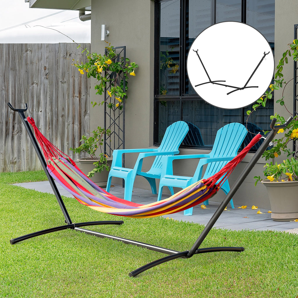 Adjustable Hammock Support Frame Max. 120kg 280x120x110cm Black