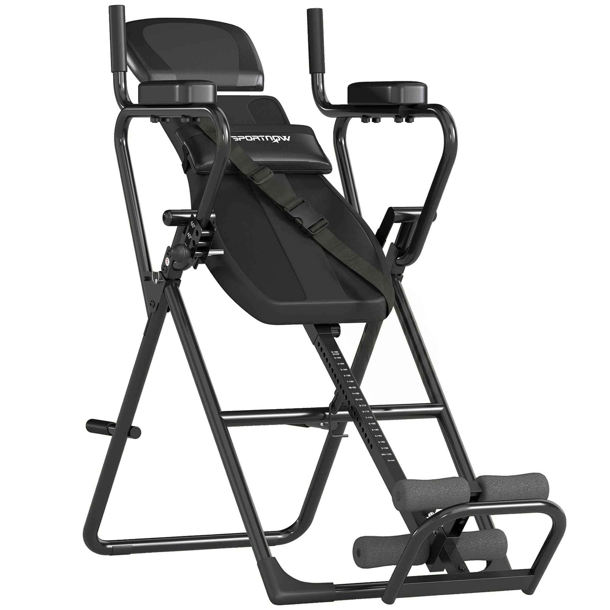 SPORTNOW 3-in-1 Inversion Table with Push-Up Bars, Pull-Ups, and Inversion Table