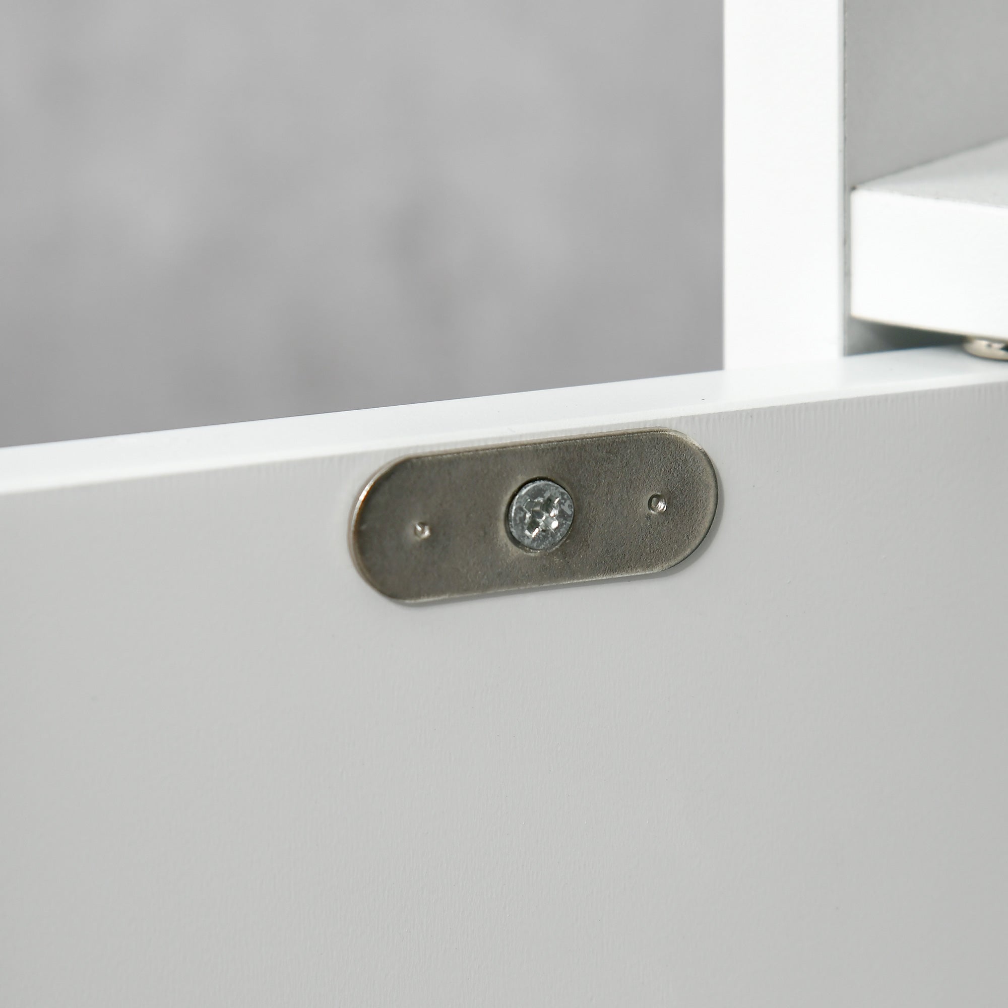 kleankin Bathroom Column with Shelves and Cabinets, Space-Saving Tall Wooden Cabinet 15x17x120cm, White