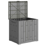 Outsunny 114L Waterproof and UV-Resistant Resin Garden Storage Box with Key Lock, 56x44x54 cm, Grey