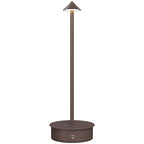 USB Rechargeable Touch Table Lamp, Adjustable 3000K/4500K/6500K, 4-8 Hour Battery Life, Coffee