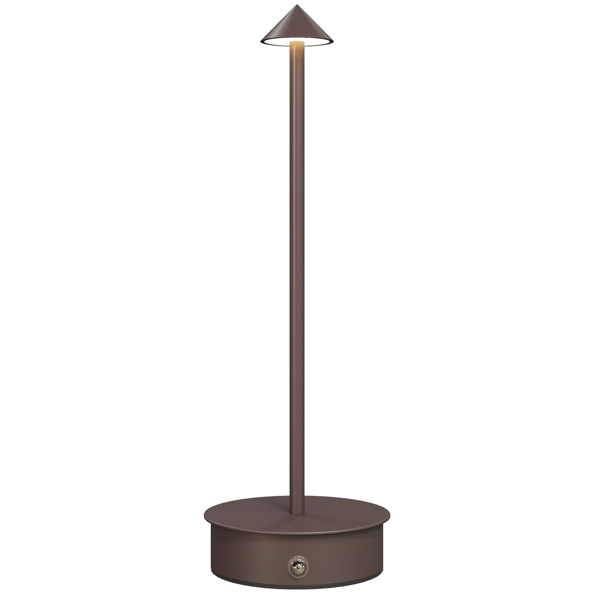 USB Rechargeable Touch Table Lamp, Adjustable 3000K/4500K/6500K, 4-8 Hour Battery Life, Coffee