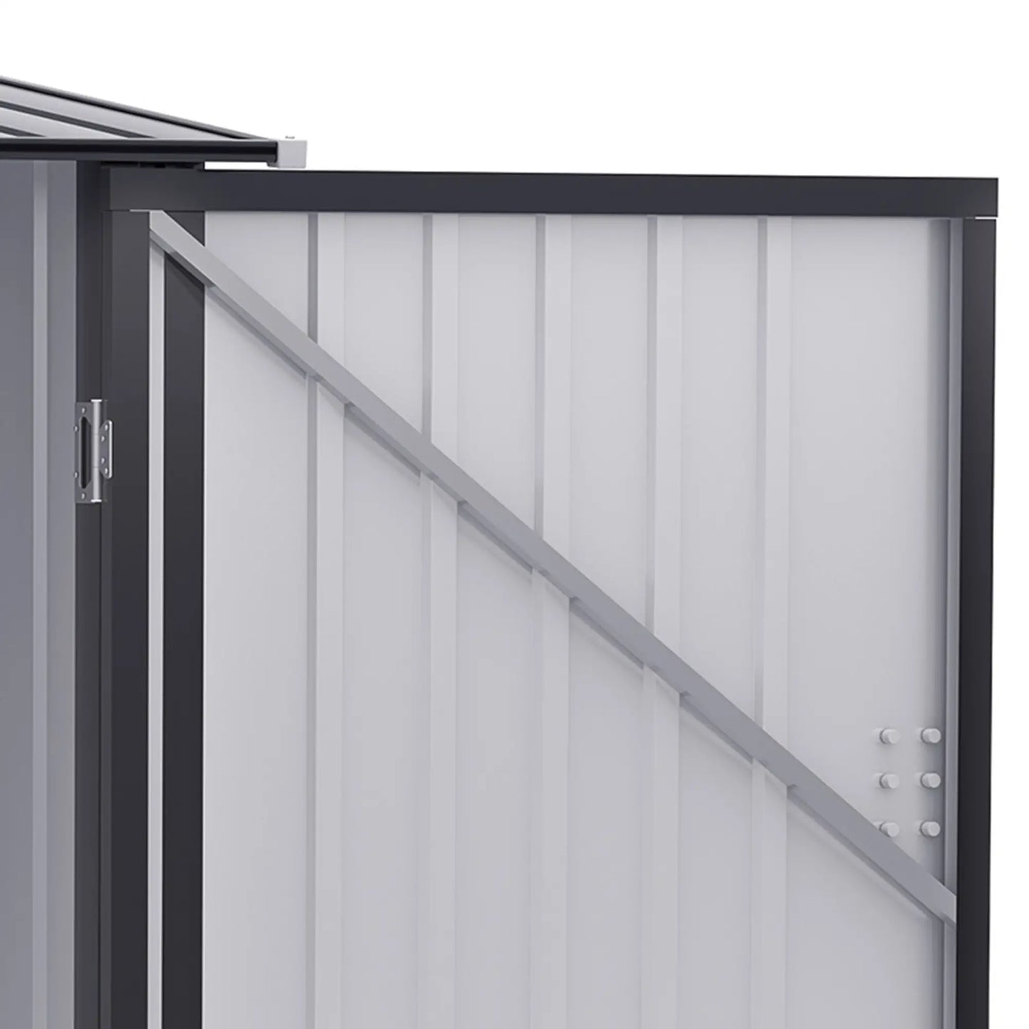 Garden Shed Tool Storage Shed in Steel Sheet with Lock, 100x103x160cm