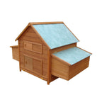 Wooden Chicken Coop with Waterproof Roof, Prefabricated Outdoor Chicken Coop, 160x98. 5x107cm - Borge' Group Limited