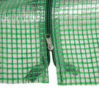 Garden Greenhouse with Reinforced PE Cover and Steel Frame, 180x90x90cm, Green
