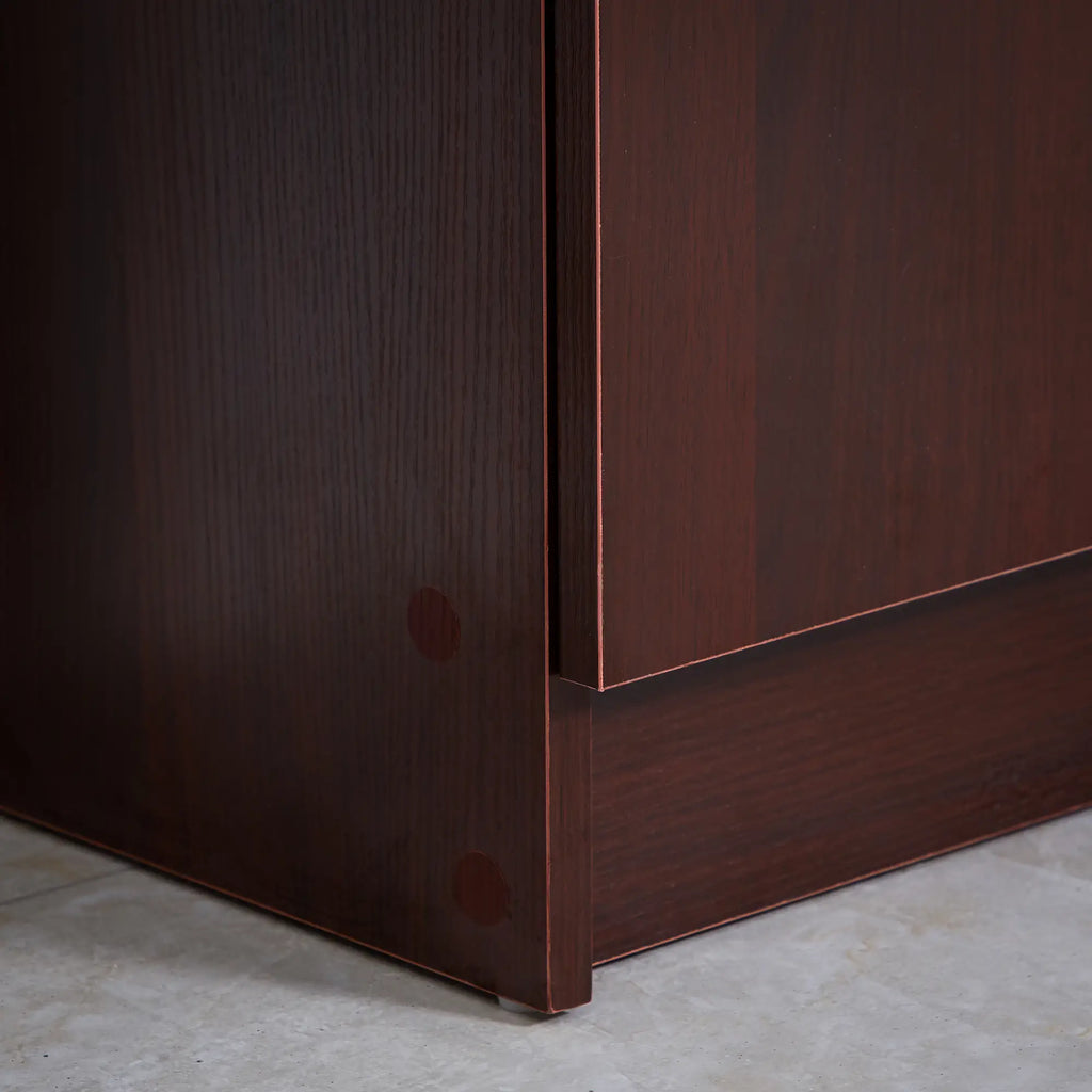 Modern Space-Saving Wooden Shoe Cabinet for 12 Pairs with 4 Open Shelves, 83x30x90 cm, Coffee Color