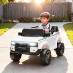AIYAPLAY TOYOTA Land Cruiser 12V Electric Ride-On Toy Car with Remote Control, Ages 3-6, White