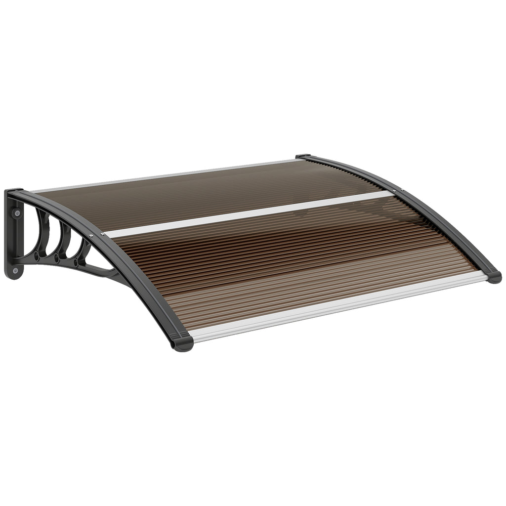 Outsunny Waterproof and Anti-UV Outdoor Canopy, in PC, PP and Aluminum, 75x100x23 cm, Brown and Black