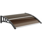 Outsunny Waterproof and Anti-UV Outdoor Canopy, in PC, PP and Aluminum, 75x100x23 cm, Brown and Black