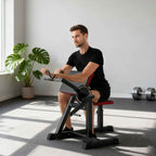 SPORTNOW Bicep Curl Bench with Adjustable Seat and Elbow Rest, Weight Rack, Black
