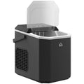 Self-Cleaning Ice Maker with 9 Cubes in 6-13 Minutes, in PP and Copper, 22.2x29.4x29 cm, Black - Borgè